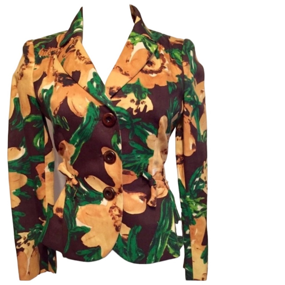 Moschino Tailored Floral Jacket Blazer circa 2008 , Highly Detailed, Small, NWOT